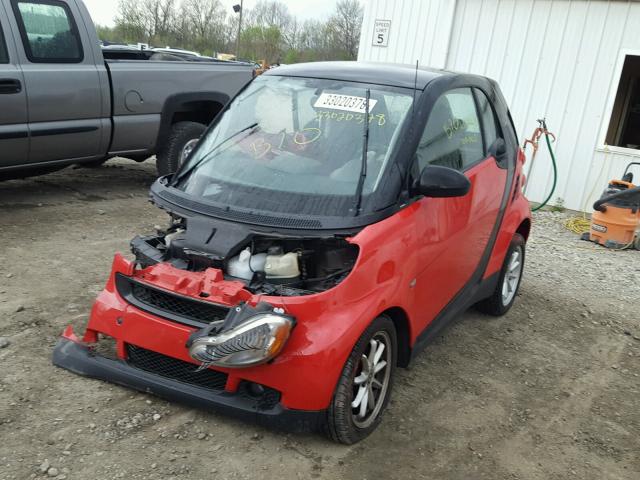 WMEEJ3BA0AK333171 - 2010 SMART FORTWO PUR RED photo 2