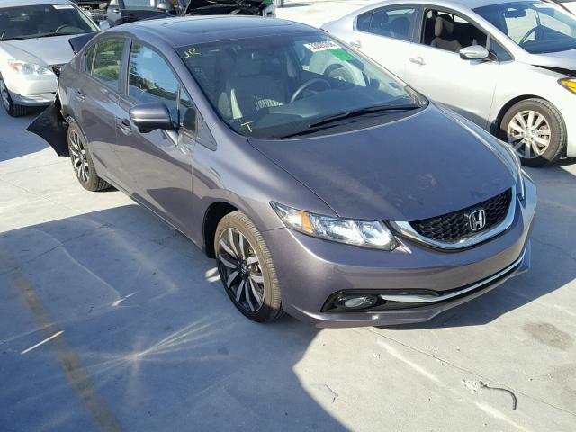 19XFB2F98FE065636 - 2015 HONDA CIVIC EXL ნაცრისფერი ფოტო 1