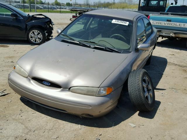 1FALP66L6VK107357 - 1997 FORD CONTOUR LX GOLD photo 2