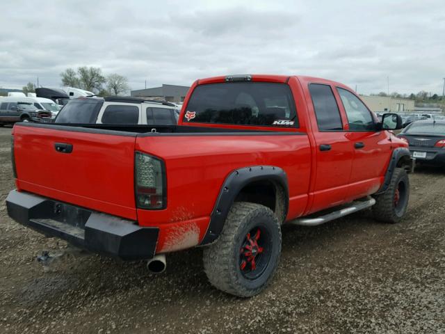 3D7KS28C56G135062 - 2006 DODGE RAM 2500 S RED photo 4