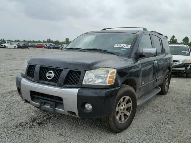 5N1AA08B45N724593 - 2005 NISSAN ARMADA SE BLACK photo 2