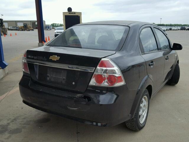 KL1TD56667B118652 - 2007 CHEVROLET AVEO BASE Qara foto 4