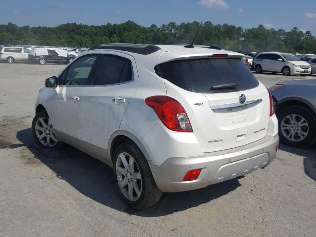 KL4CJDSB3DB058107 - 2013 BUICK ENCORE PRE WHITE photo 3