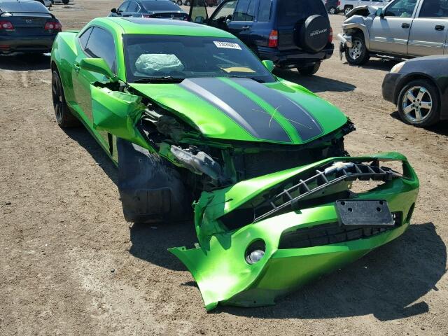 2G1FB1ED3B9133925 - 2011 CHEVROLET CAMARO LT GREEN photo 1