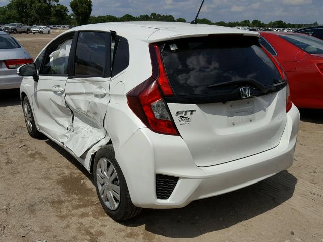 3HGGK5H52HM709206 - 2017 HONDA FIT LX WHITE photo 3