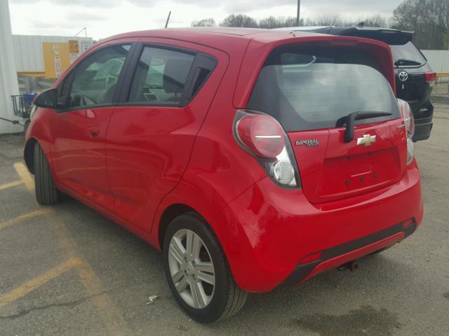 KL8CA6S9XFC739787 - 2015 CHEVROLET SPARK LS RED photo 3