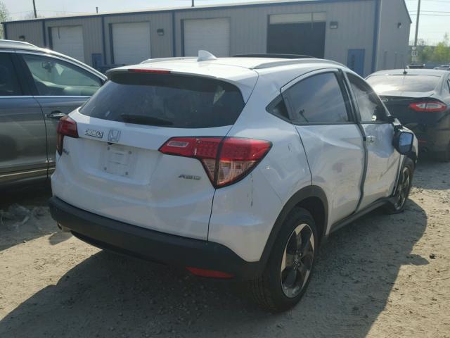 3CZRU6H73JM707957 - 2018 HONDA HR-V EXL WHITE photo 4