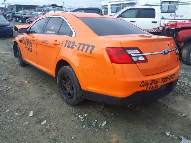 1FAHP2M88DG100330 - 2013 FORD TAURUS POL ORANGE photo 3