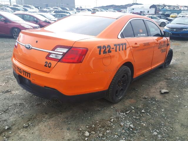 1FAHP2M88DG100330 - 2013 FORD TAURUS POL ORANGE photo 4