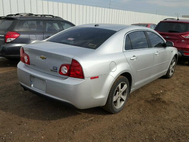 1G1ZF575X9F127006 - 2009 CHEVROLET MALIBU HYB SILVER photo 4