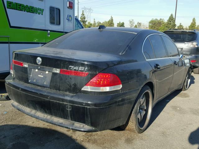WBAGL63575DP74338 - 2005 BMW 745 I BLACK photo 4