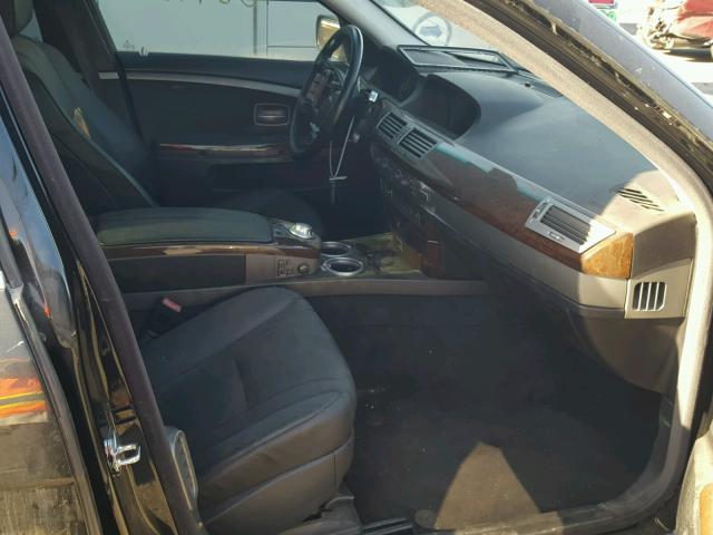 WBAGL63575DP74338 - 2005 BMW 745 I BLACK photo 5