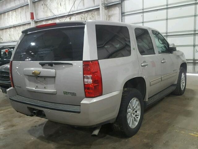 1GNFK13579R287063 - 2009 CHEVROLET TAHOE HYBR BEIGE photo 4