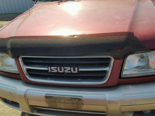 JACDJ58X3W7911953 - 1998 ISUZU TROOPER S RED photo 7