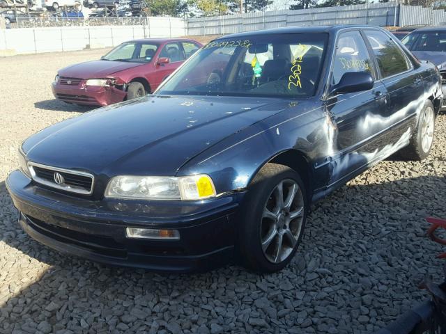 JH4KA7666NC023720 - 1992 ACURA LEGEND L BLACK photo 2