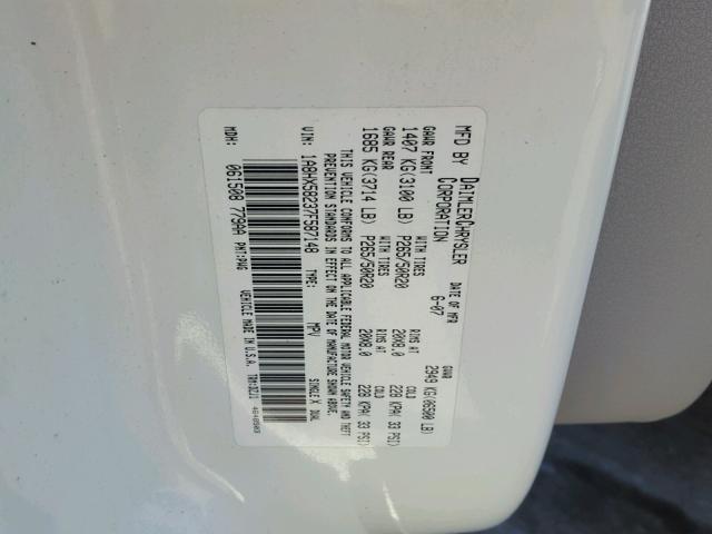 1A8HX58237F587148 - 2007 CHRYSLER ASPEN LIMI WHITE photo 10