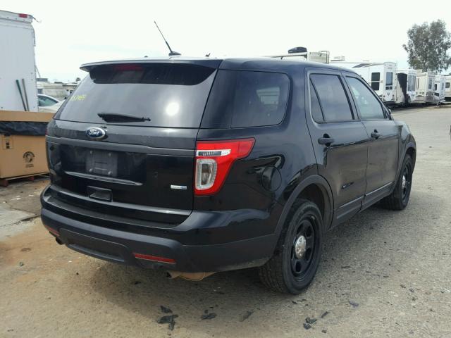 1FM5K8AR7DGC31322 - 2013 FORD EXPLORER P BLACK photo 4