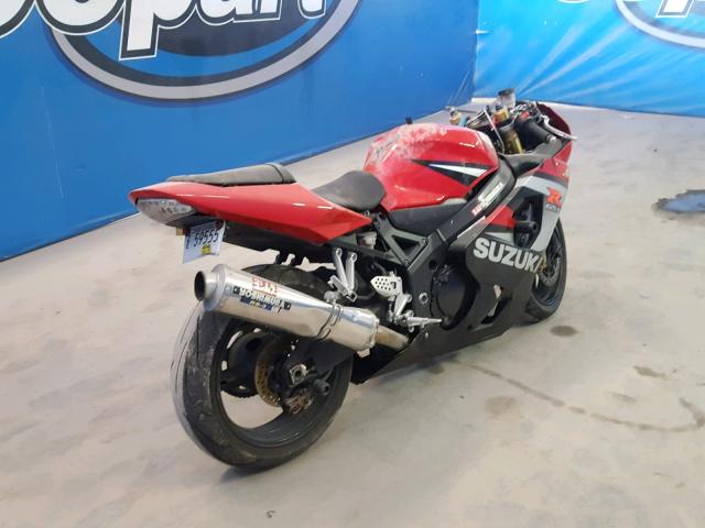 JS1GN7CA452106180 - 2005 SUZUKI GSX-R600 K RED photo 4