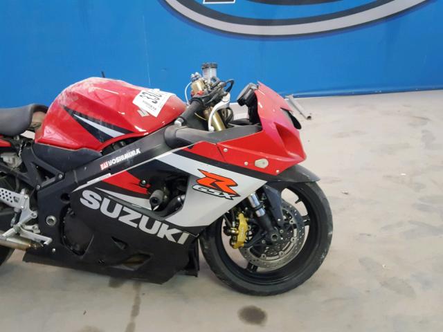 JS1GN7CA452106180 - 2005 SUZUKI GSX-R600 K RED photo 5