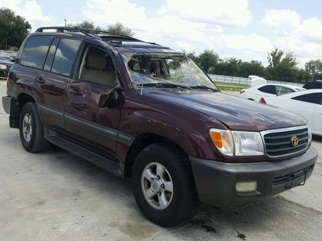 JT3HT05J3Y0102503 - 2000 TOYOTA LAND CRUIS MAROON photo 1