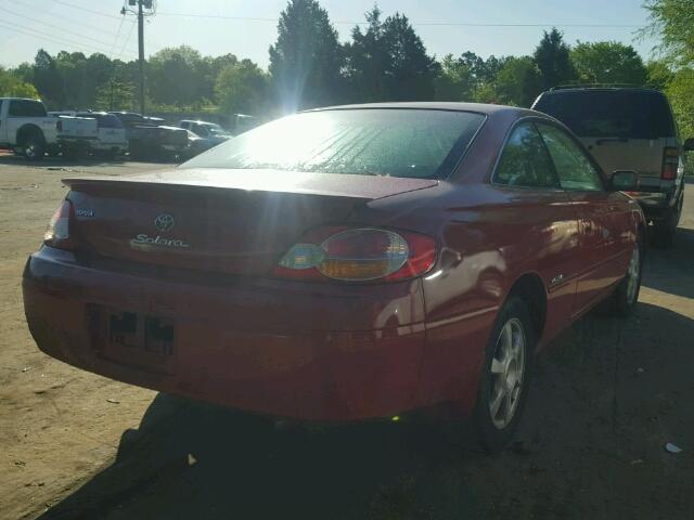 2T1CF22P23C603642 - 2003 TOYOTA CAMRY SOLA RED photo 4