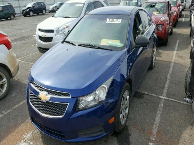 1G1PC5SH2C7290235 - 2012 CHEVROLET CRUZE LS BLUE photo 2