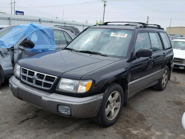 JF1SF6555WG782882 - 1998 SUBARU FORESTER S 黑色 照片 2