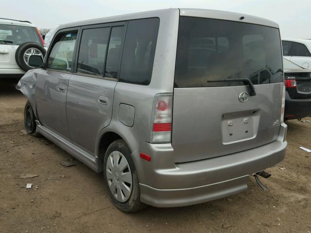 JTLKT324664061070 - 2006 TOYOTA SCION XB GRAY photo 3