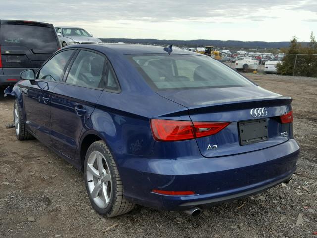 WAUBFGFF9F1021229 - 2015 AUDI A3 2.0T QU BLUE photo 3