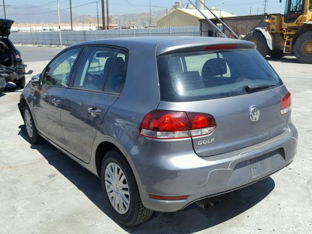WVWDB7AJ9DW047722 - 2013 VOLKSWAGEN GOLF GRAY photo 3