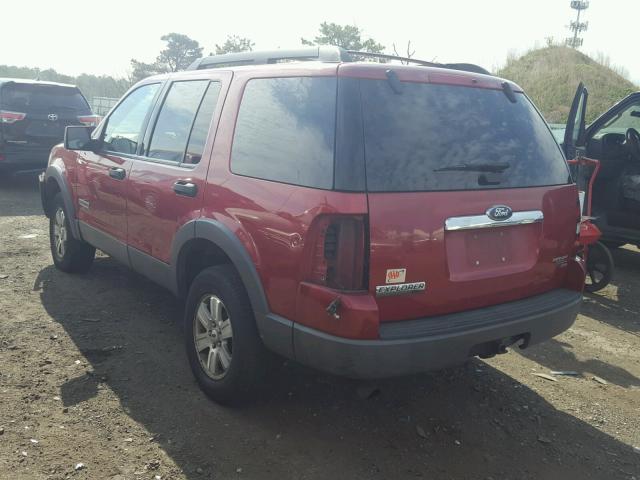 1FMEU73E76UB17307 - 2006 FORD EXPLORER X BURGUNDY photo 3