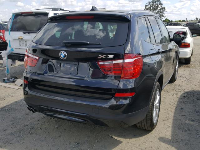 5UXWZ7C34H0X38912 - 2017 BMW X3 SDRIVE2 Чорний фото 4