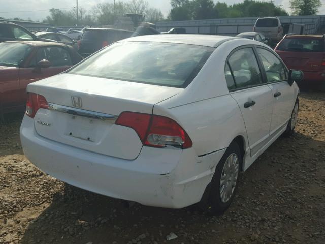 1HGFA163X9L028965 - 2009 HONDA CIVIC VP WHITE photo 4