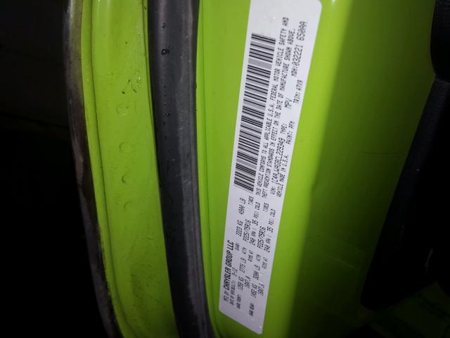 1C4AJWAG8CL229349 - 2012 JEEP WRANGLER S GREEN photo 10