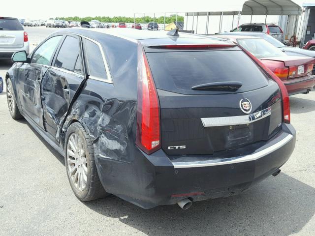 1G6DP8EV8A0136834 - 2010 CADILLAC CTS PREMIU BLACK photo 3