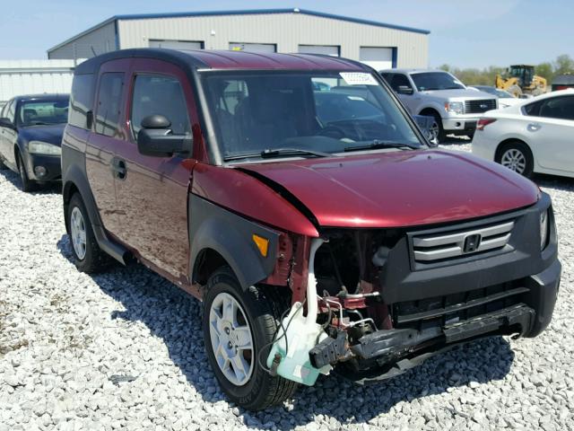 5J6YH28398L017955 - 2008 HONDA ELEMENT LX MAROON photo 1