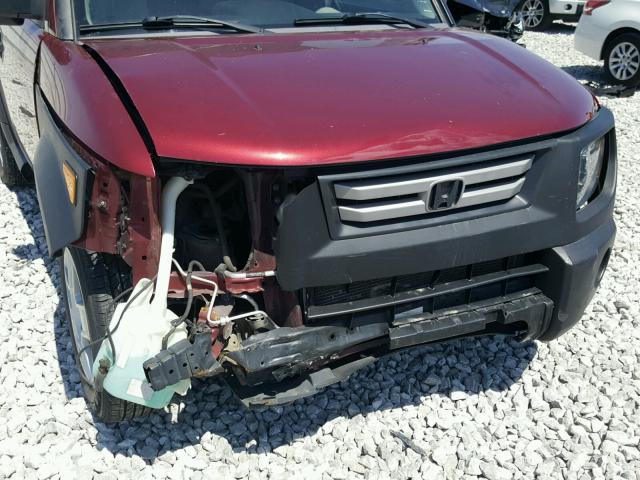 5J6YH28398L017955 - 2008 HONDA ELEMENT LX MAROON photo 9