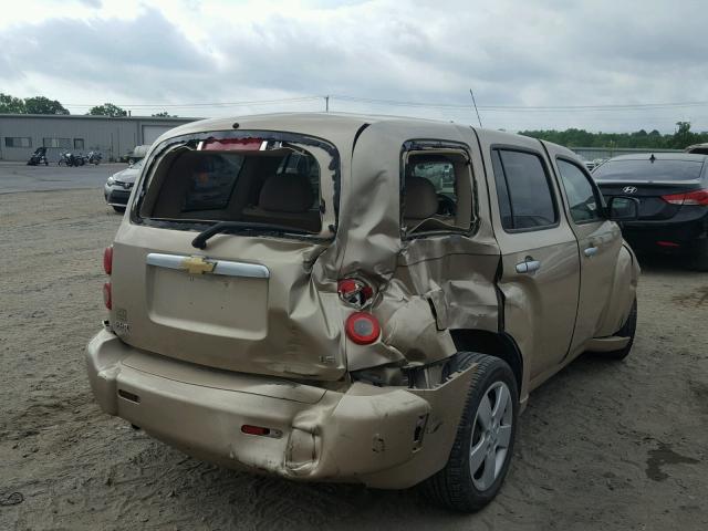 3GNDA13D07S628881 - 2007 CHEVROLET HHR LS GOLD photo 4