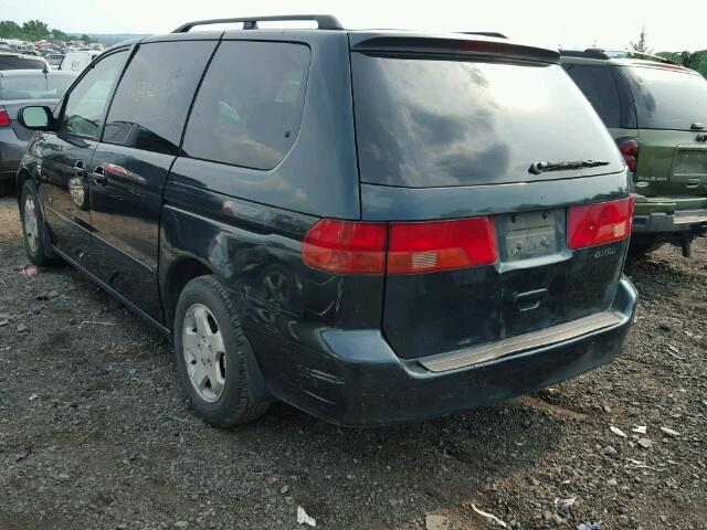 2HKRL18601H502928 - 2001 HONDA ODYSSEY EX GREEN photo 3