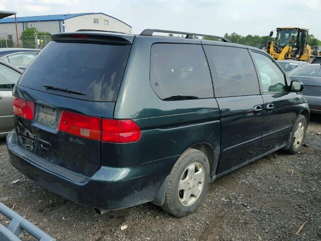 2HKRL18601H502928 - 2001 HONDA ODYSSEY EX GREEN photo 4