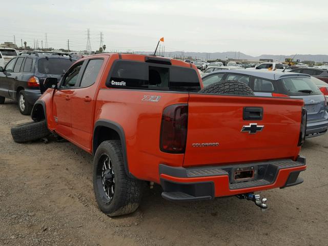 1GCGTDE35G1268739 - 2016 CHEVROLET COLORADO Z ORANGE photo 3