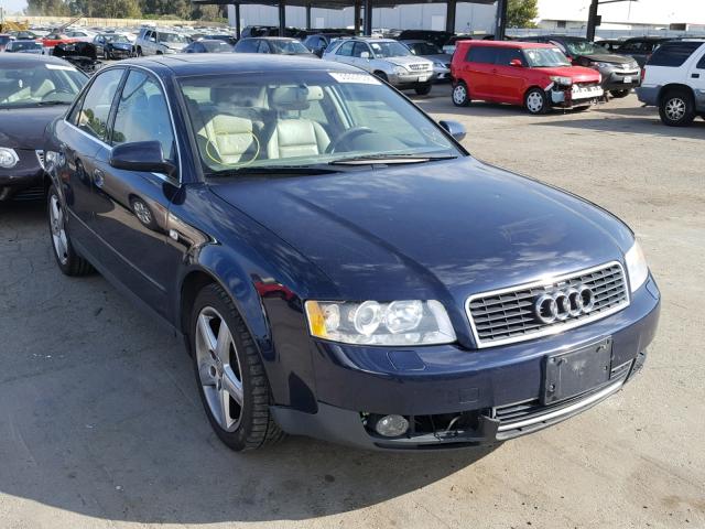 WAUJT68E64A036304 - 2004 AUDI A4 3.0 BLUE photo 1