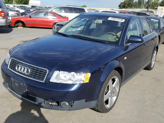 WAUJT68E64A036304 - 2004 AUDI A4 3.0 BLUE photo 2