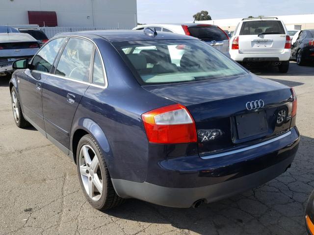 WAUJT68E64A036304 - 2004 AUDI A4 3.0 BLUE photo 3