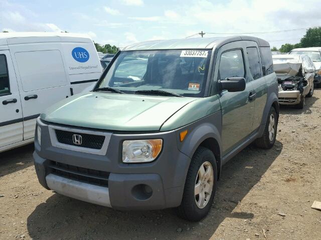 5J6YH276X3L035739 - 2003 HONDA ELEMENT EX GREEN photo 2