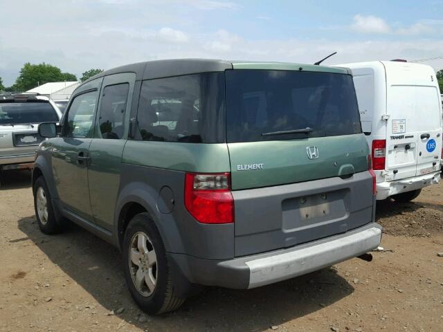 5J6YH276X3L035739 - 2003 HONDA ELEMENT EX GREEN photo 3