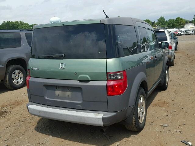 5J6YH276X3L035739 - 2003 HONDA ELEMENT EX GREEN photo 4