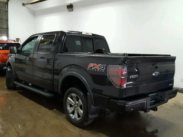 1FTFW1EF0CFB53345 - 2012 FORD F150 SUPER BLACK photo 3