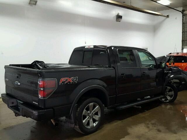 1FTFW1EF0CFB53345 - 2012 FORD F150 SUPER BLACK photo 4