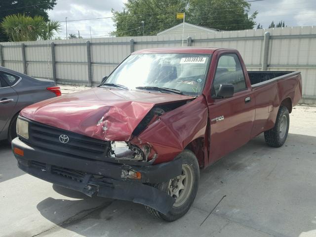 JT4JM11D2T0016849 - 1996 TOYOTA T100 RED photo 2